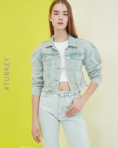 Z1975 DENIM JACKET - Mid-blue | ZARA India