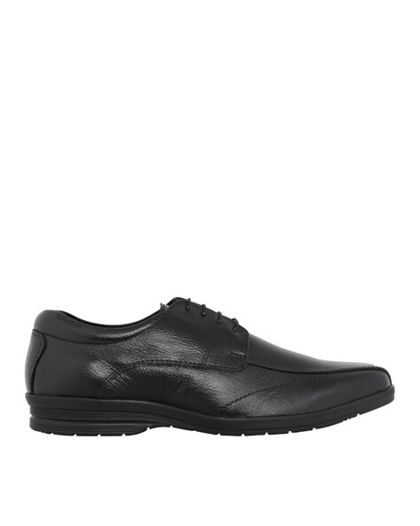 Textured Derby Shoes with Lace Fastening