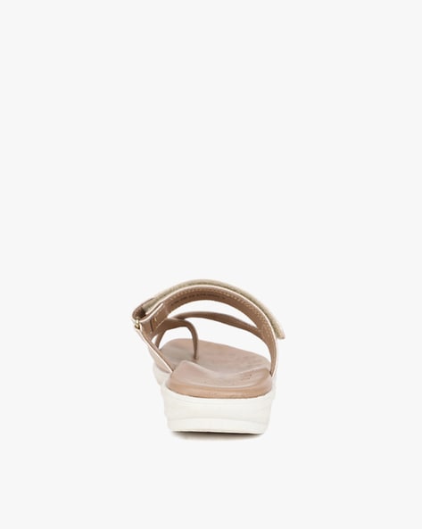 Saphira Gold Sandals by Hush Puppies | Look Again