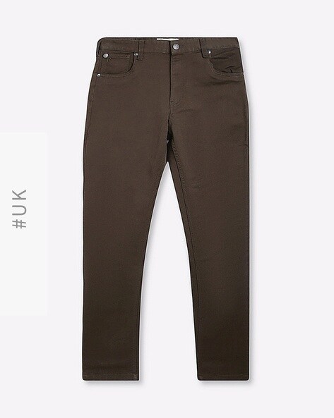 Military Cotton Tapered Combat Trousers Forged Iron  French Connection UK