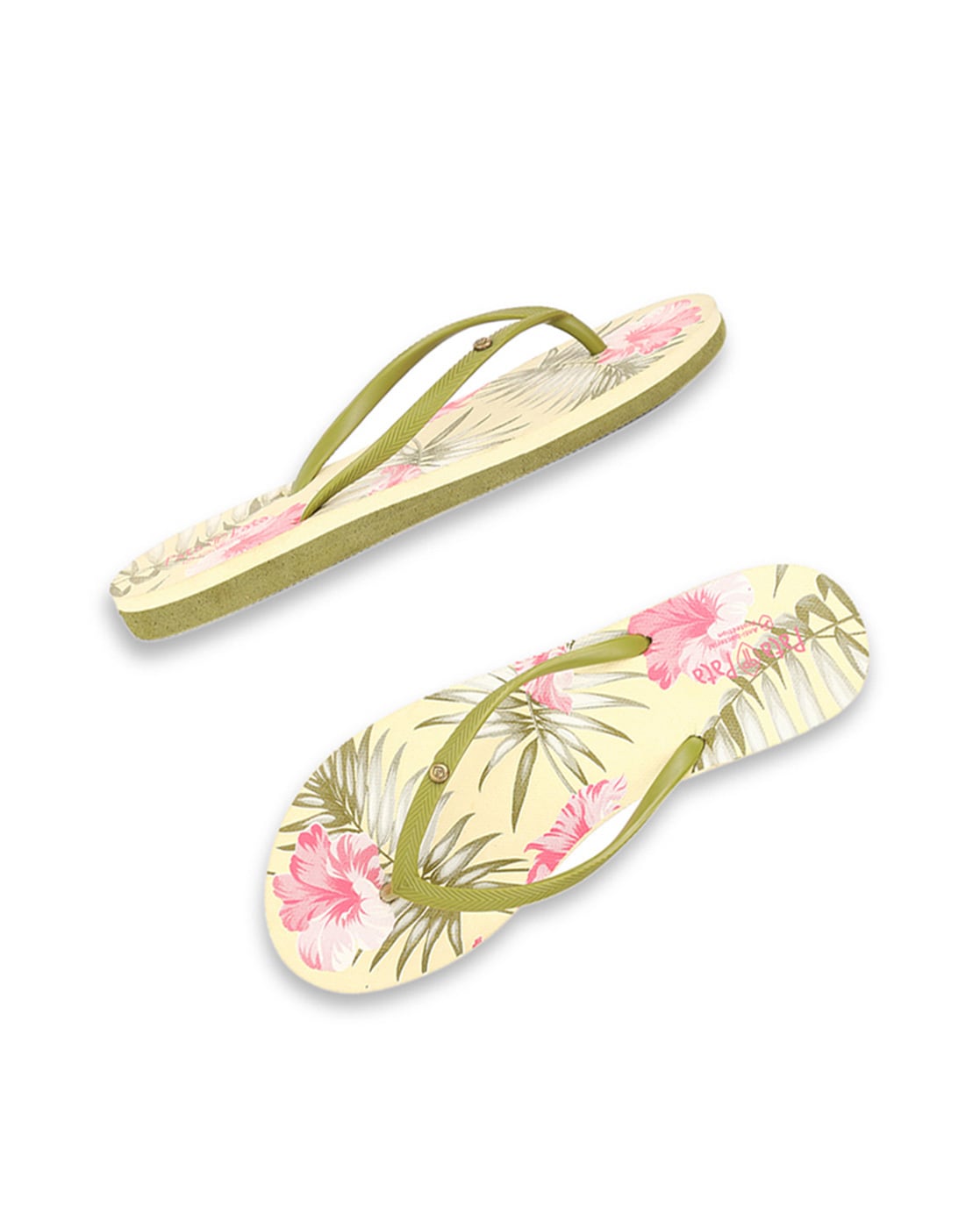 Buy Green Flat Sandals for Women by Mochi Online | Ajio.com
