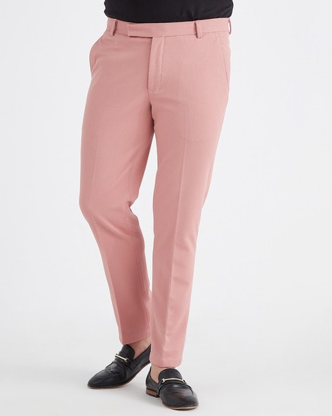 Men's Peach Boot-leg Trousers – Mode De Base Italie