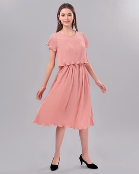 Buy Peach Dresses for Women by Mish Online