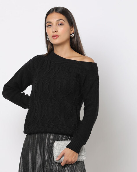 Buy Black Sweaters Cardigans for Women by Fyre Rose Online