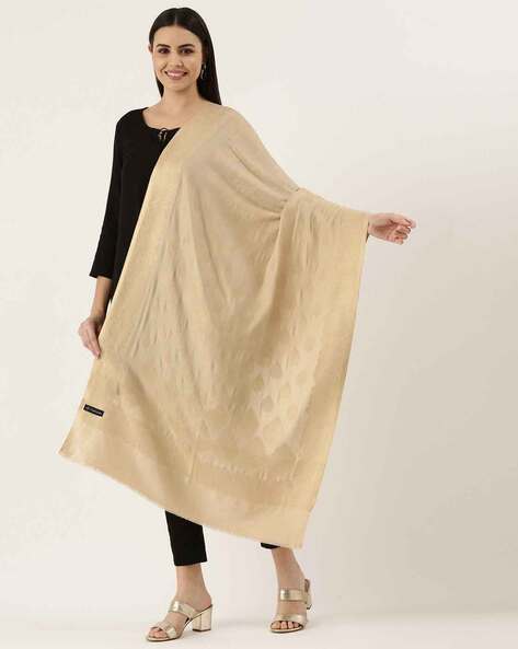 Woven Shawl with Frayed Hem Price in India