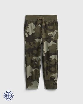 Camouflage Joggers with Insert Pockets-image-9