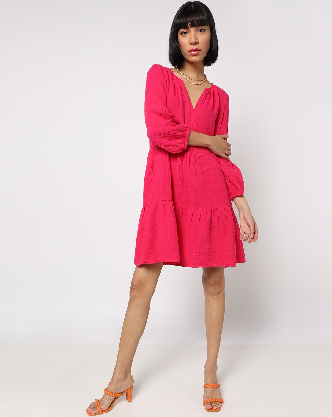 Gap pink hot sale dress