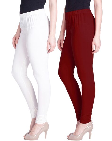 Buy Maroon Leggings for Girls by LYRA Online