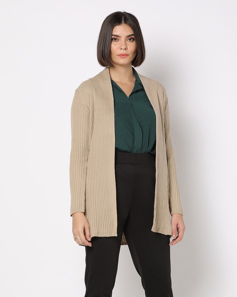 Beige 2024 open cardigan