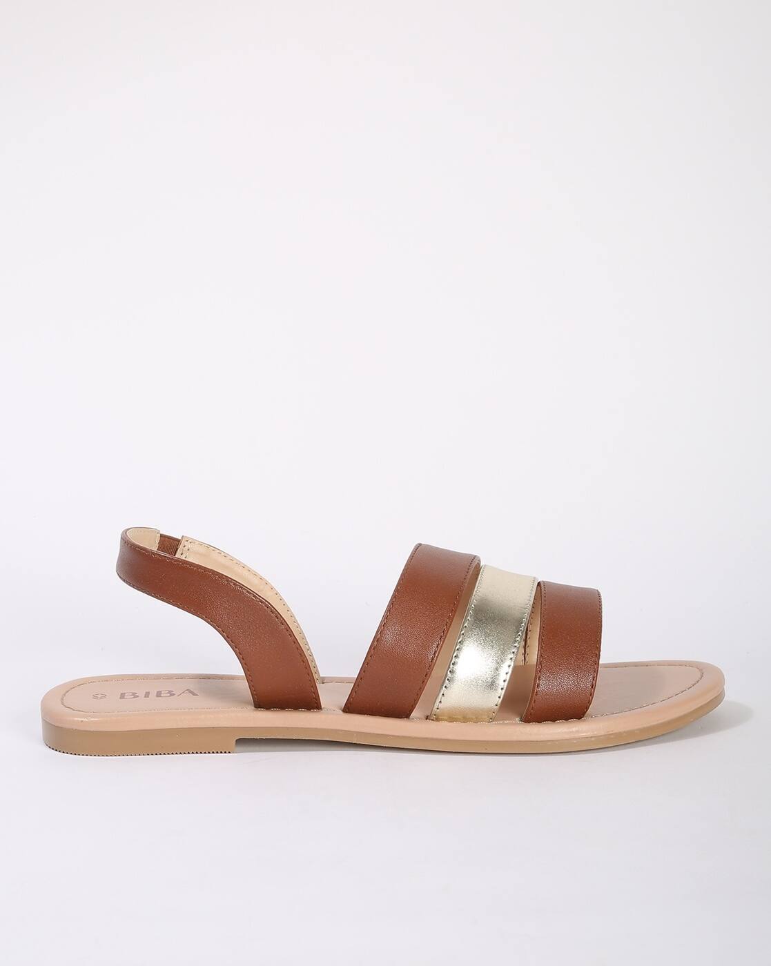 Buy Brown Flat Sandals for Women by Biba Online | Ajio.com