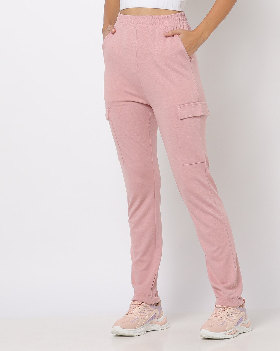 Buy Black Track Pants for Women by Fyre Rose Online