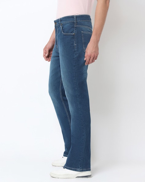 Buy Bootcut Jeans with Contrast Taping Online at Best Prices in India -  JioMart.