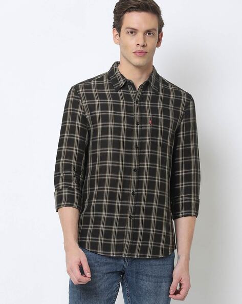 Levis Men Checked Slim Fit Shirt