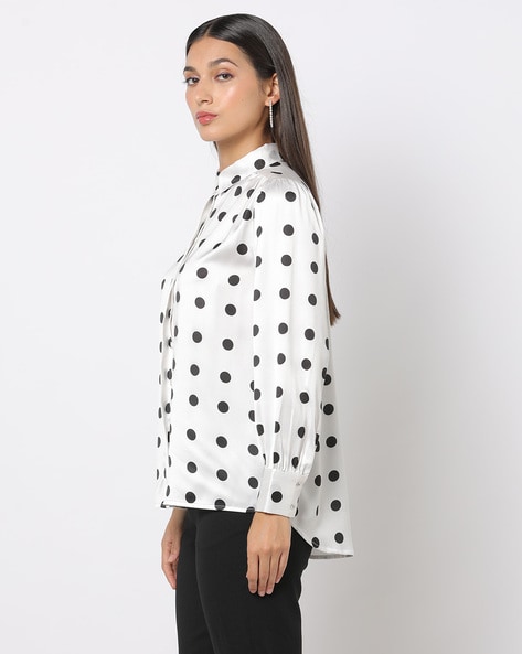 Oversized polka hotsell dot shirt