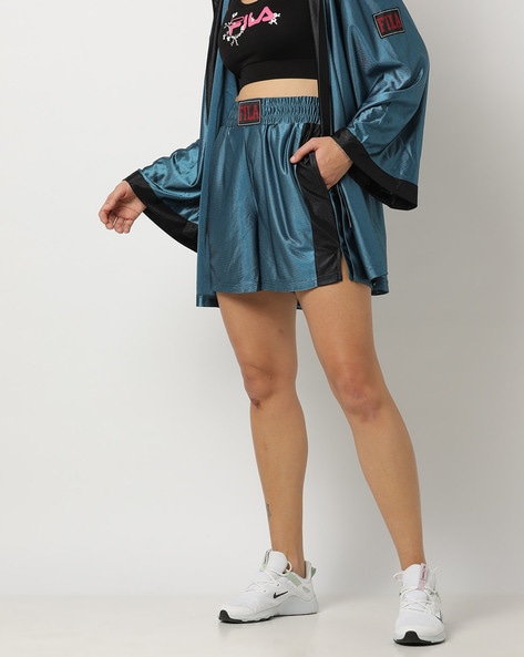 Fila satin hot sale shorts