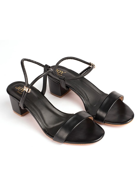 Buy Black Heeled Sandals for Women by JOYTOUCH Online