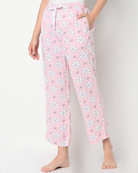 LTS Tall Women's Pink Floral Print Pyjama Bottoms