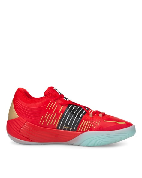 Red puma store basketball shoes