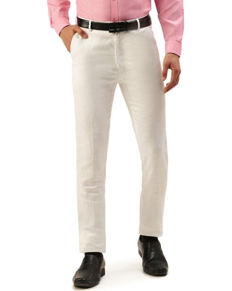 Allen Solly Trousers  Chinos Allen Solly White Trousers for Men at  Allensollycom