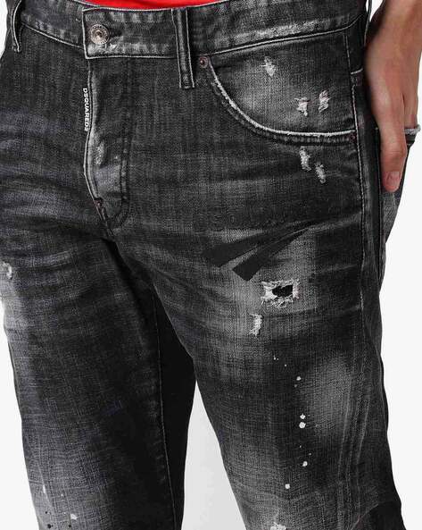 Sexy Twist Slim Fit Distressed Jeans