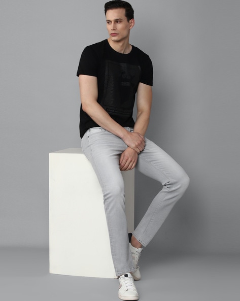 Buy Grey Jeans for Men by LOUIS PHILIPPE Online