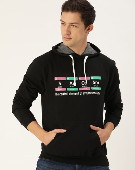 Buy Black Sweatshirt & Hoodies for Men by Campus Sutra Online