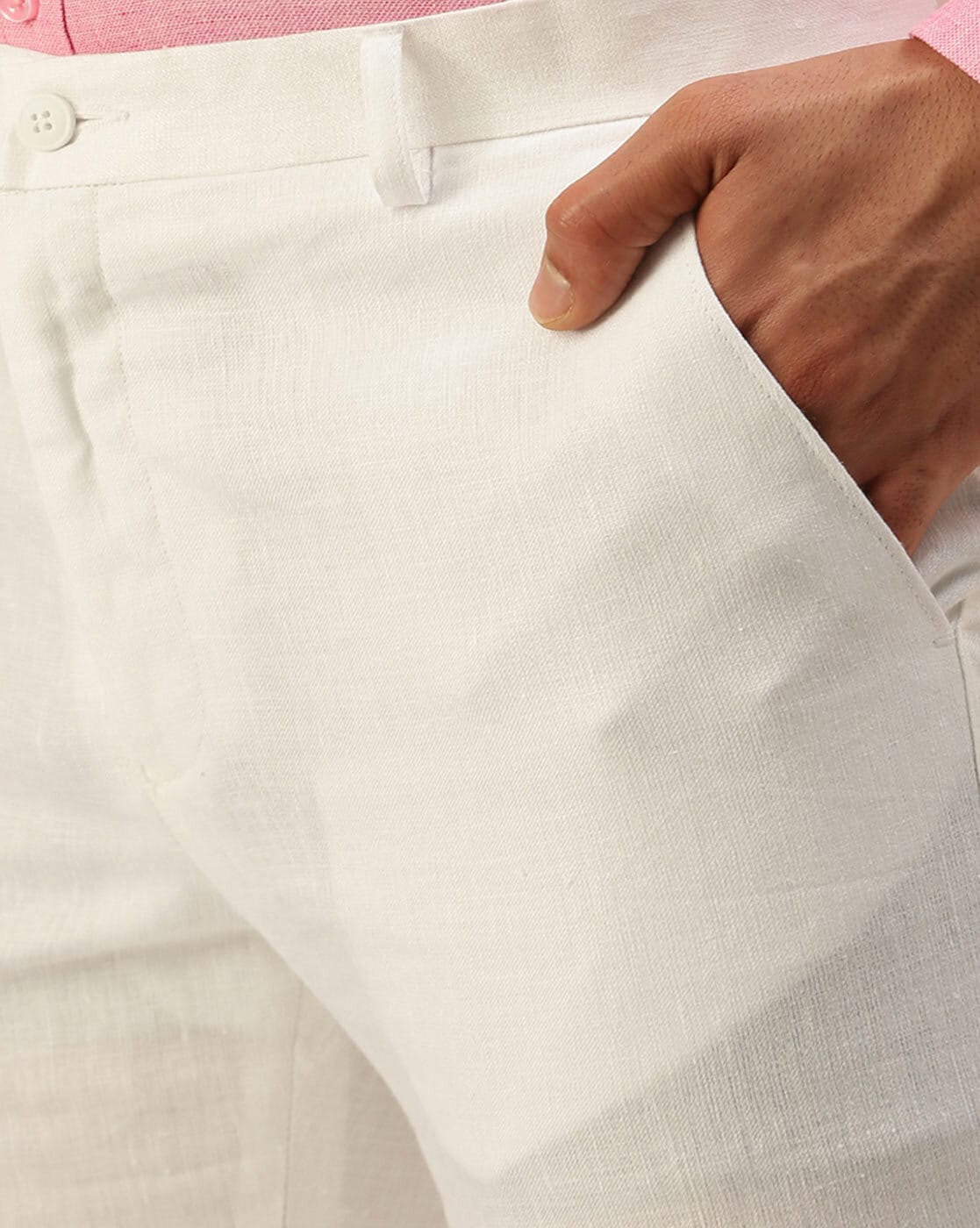 Buy Arrow White Trouser for Men Online  Tata CLiQ