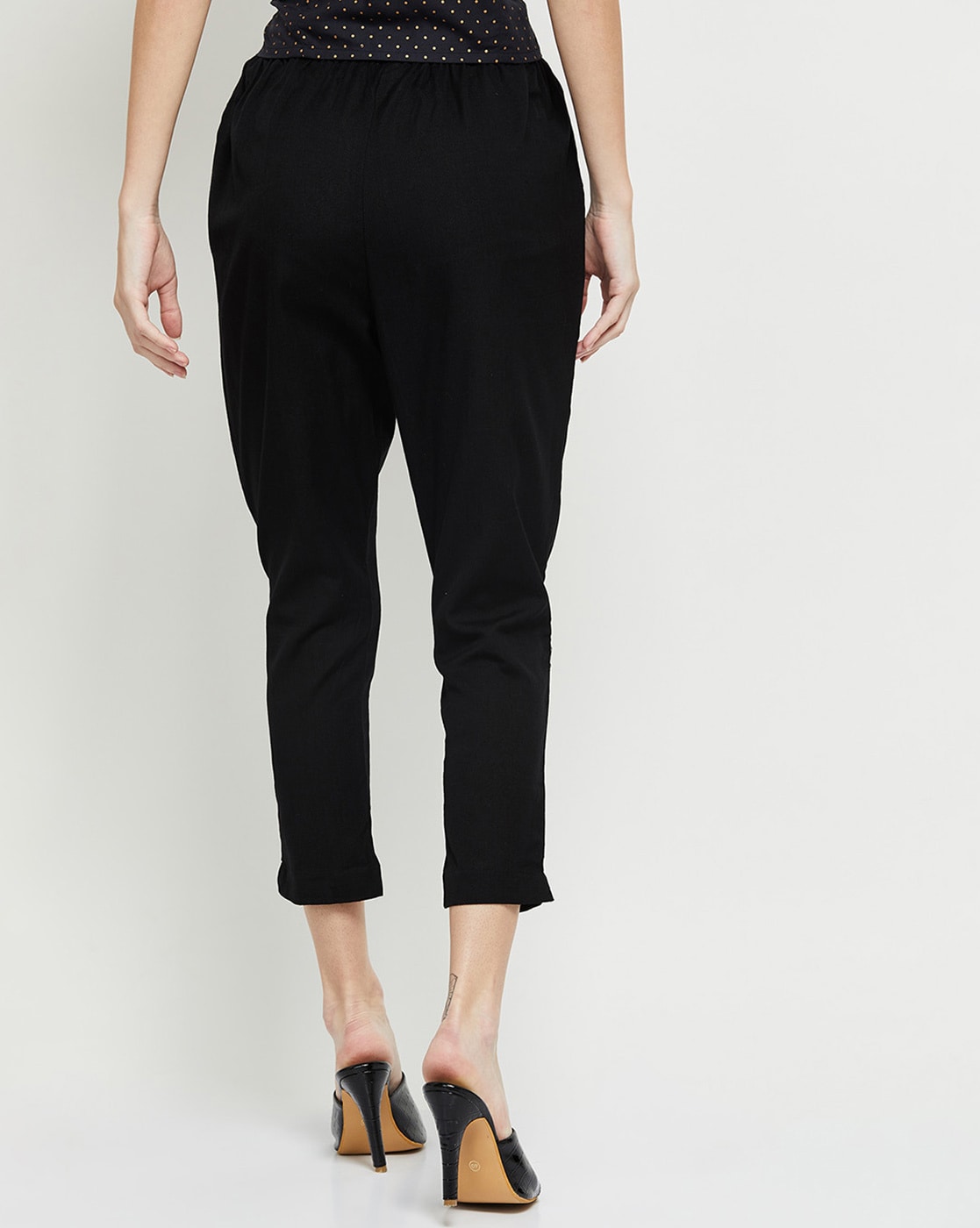 Buy Black Trousers & Pants for Women by MAX Online