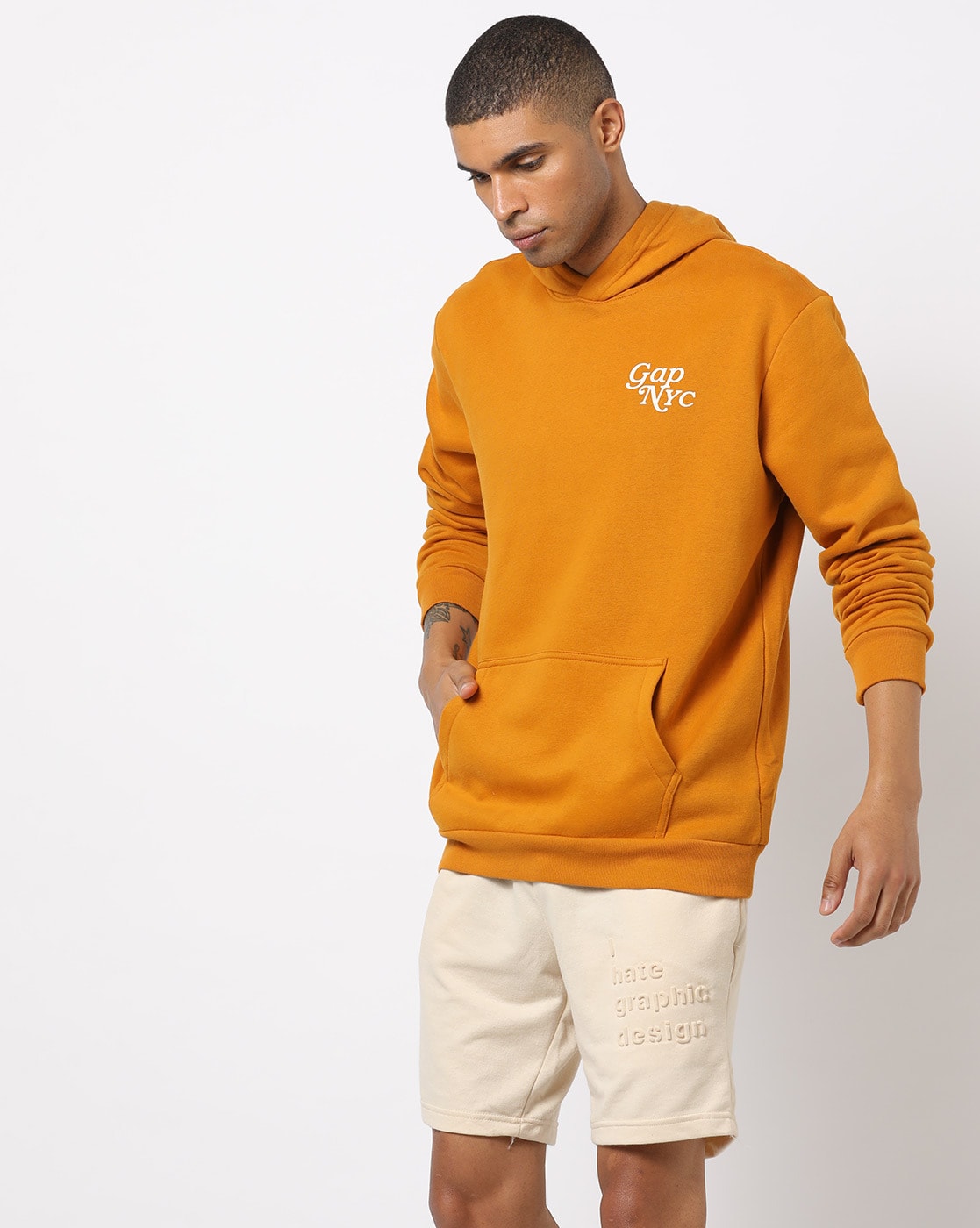 Buy Orange Sweatshirt u0026 Hoodies for Men by GAP Online | Ajio.com