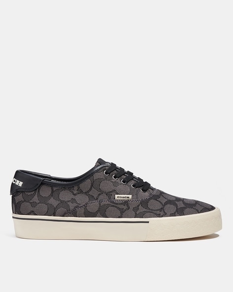 COACH®  Skate Lace Up Sneaker In Signature Jacquard Canvas