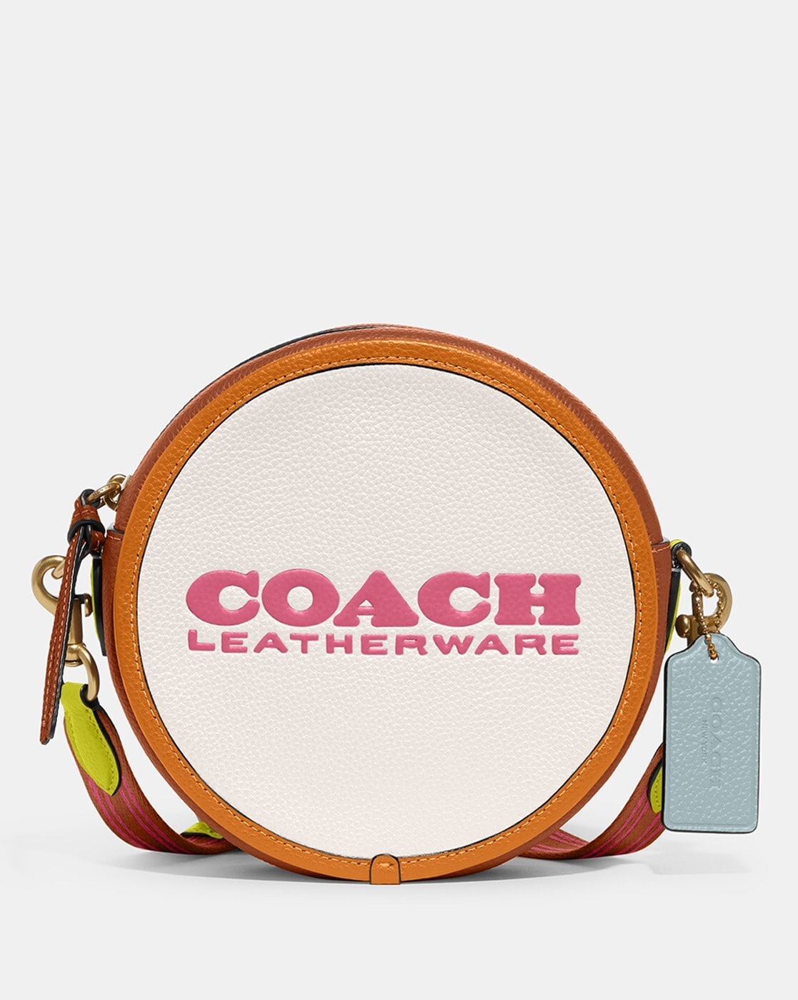 COACH® Outlet | Round Coin Case With Buffalo Plaid Print