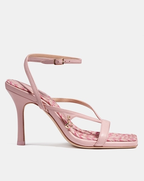 Pink discount coach sandals