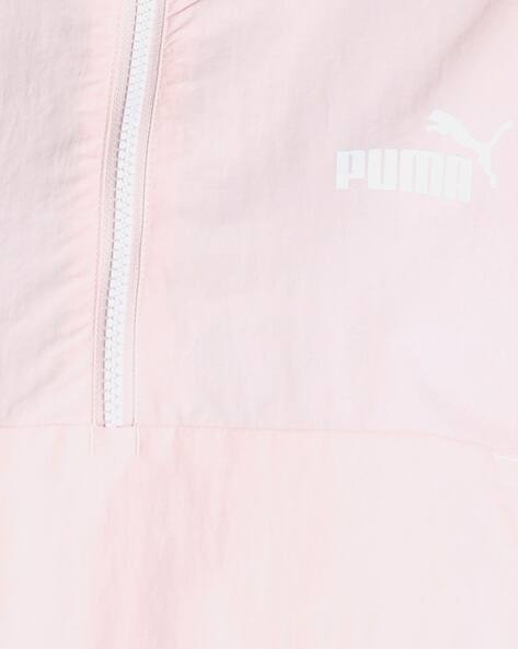 Power Hooded Monochrome Half-Zip Jacket