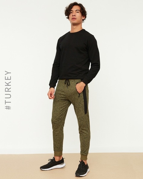 Buy Khaki Green Track Pants for Men by TRENDYOL Online 