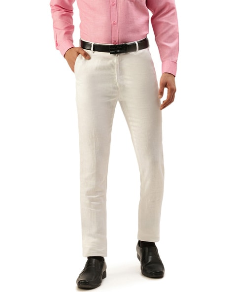 Buy White Trousers  Pants for Men by Ramraj Cotton Online  Ajiocom