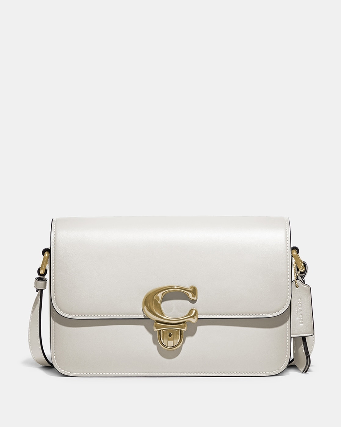 Coach white bag | White bag, White shoulder bag, Bags