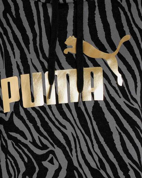 Puma black discount and gold hoodie