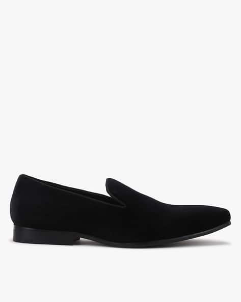 Buy Dune London Scenic Slip-On Velvet Loafers Online | Ajio.com display picture 2