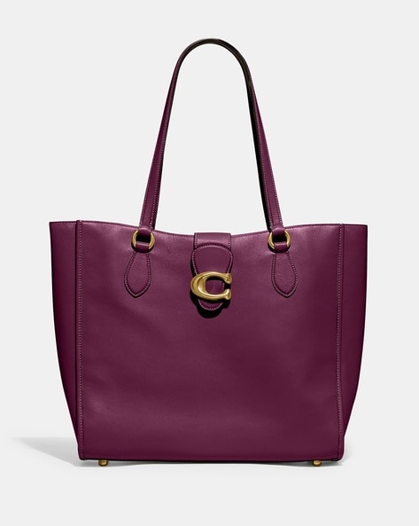 Coach best sale tote purple