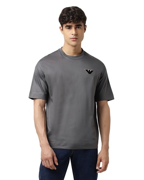 Emporio armani chest sales logo t shirt