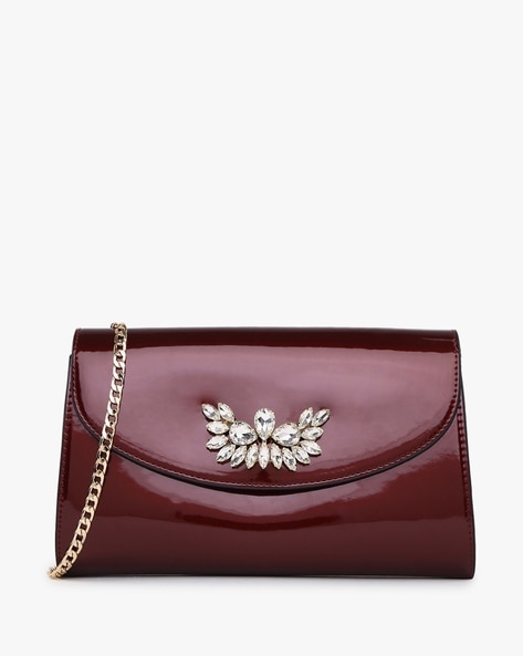 Dune red clutch discount bag