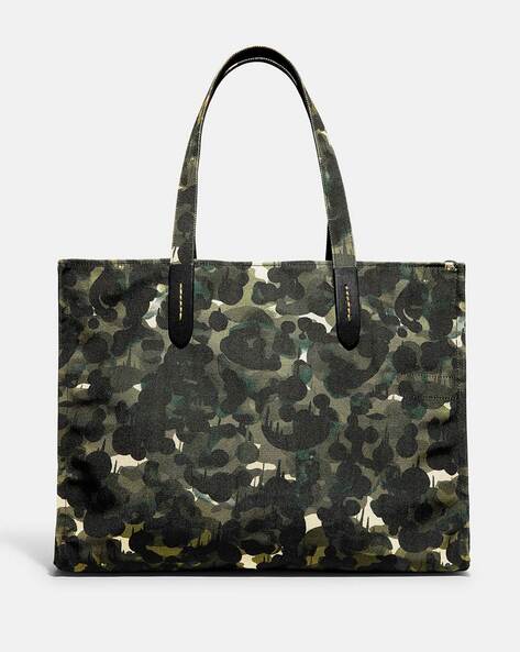 EMPORIO ARMANI BORSA TOTE JACQUARD Uomo Black Black Camouflage