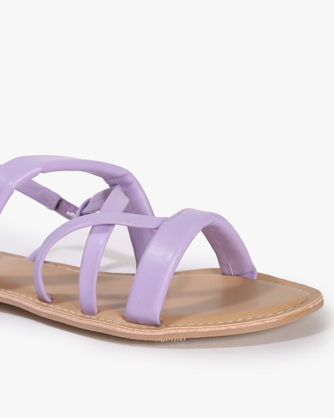 Buy online Purple Leatherette Slip On Sandals from flats for Women by Xe  Looks for ₹749 at 65% off | 2024 Limeroad.com