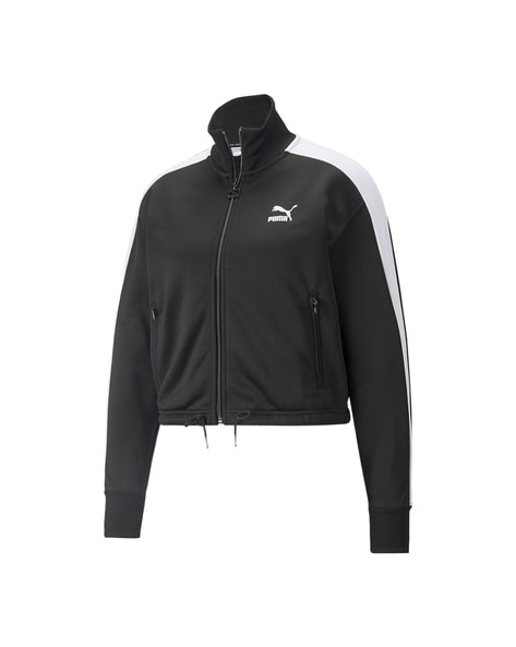 Puma black outlet zipper