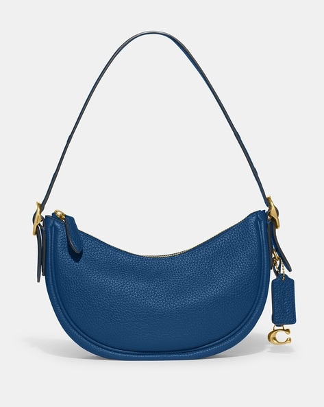 Courrèges Leather Shoulder Bag - Blue Shoulder Bags, Handbags - WCOUR25989