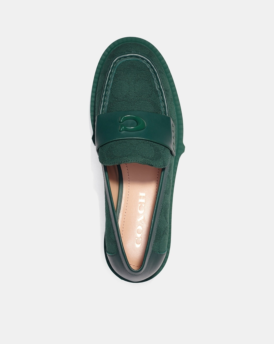 Coach jade signature store loafers