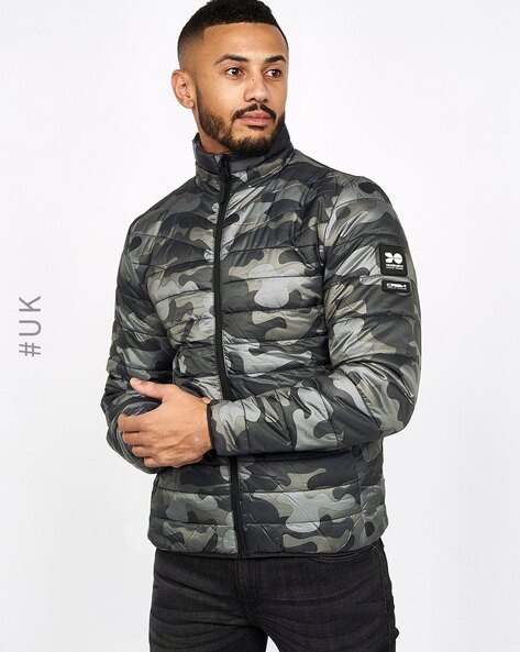 Mens camo cheap down jacket