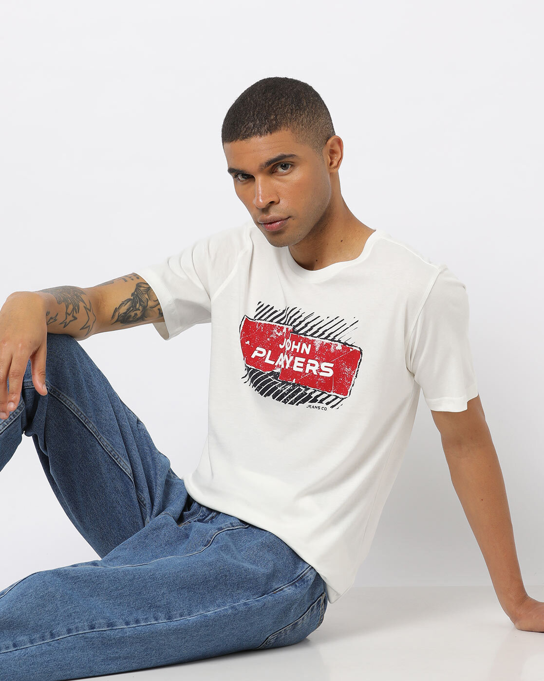 Buy Pepe Jeans Orange Cotton Slim Fit Printed T-Shirts for Mens Online @  Tata CLiQ