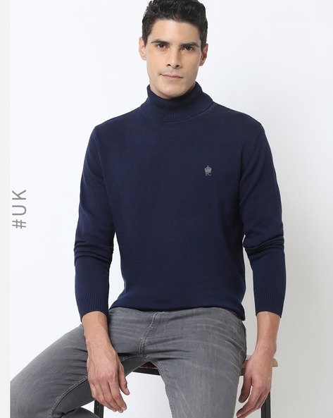 Slim Fit Turtle-Neck Pullover