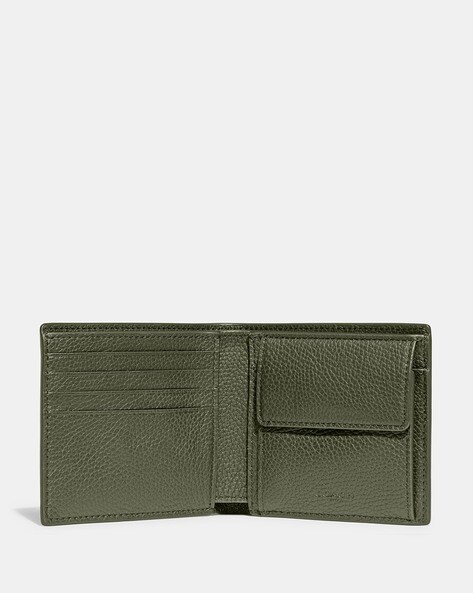 Leather 2025 coach wallet